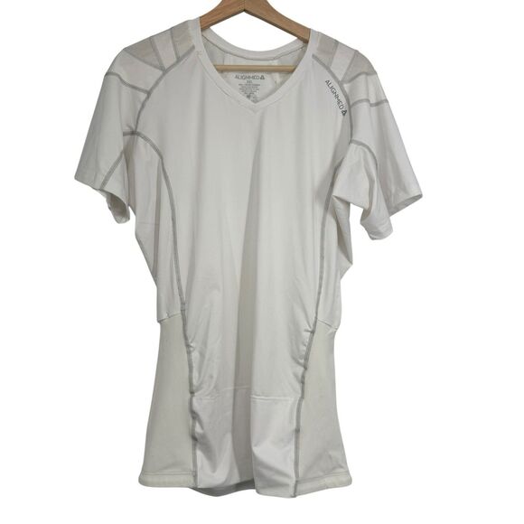 AlignMed Women's XXL White Posture Support Compression Shirt Made in USA - Picture 1 of 7